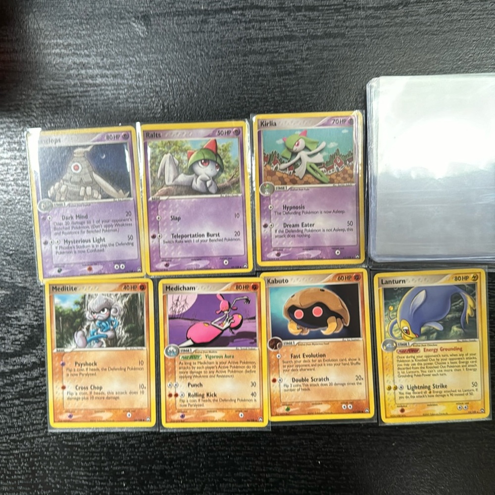 Pokémon EX Power Keepers - 7 Cards, sleeved and in top loader